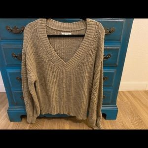 AE Sage green off the shoulder sweater size small!